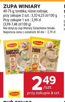 Zupa Barszcz Czerwony Winiary promocja w Stokrotka