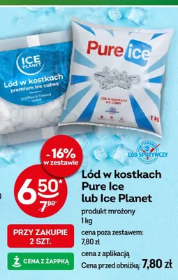 Lód w kostkach Ice Planet promocja w Żabka