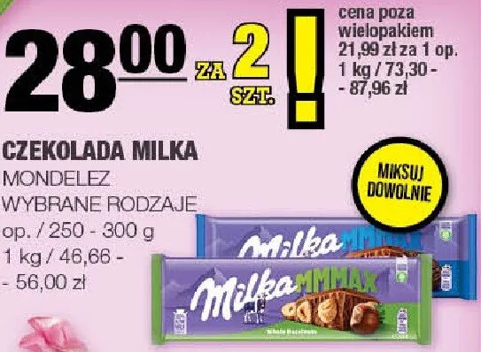 Czekolada mleczna promocja w SPAR