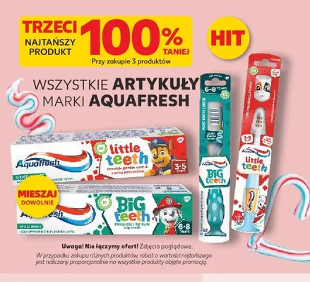 Pasta do zębów Aquafresh Little Teeth 3-5 lat promocja w Kaufland