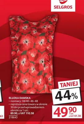 Bluzka damska promocja w Selgros