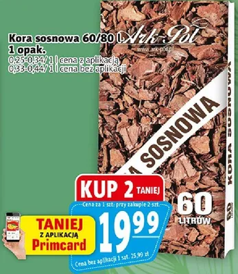 Kora sosnowa 60/80l promocja w Prim Market