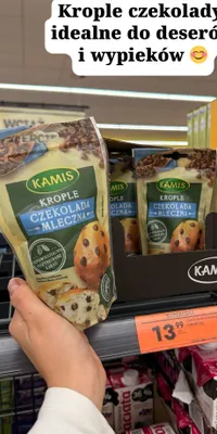 Krople czekolada mleczna promocja w Biedronka