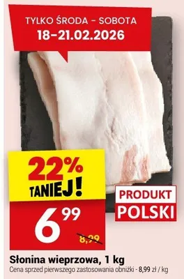 Słonina wieprzowa promocja w Twój Market