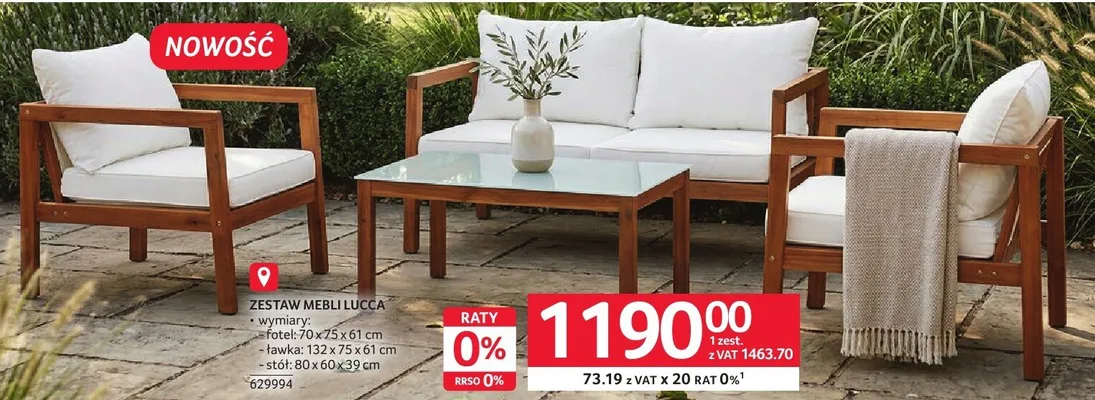 Zestaw mebli Lucca promocja w Selgros