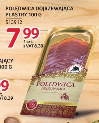 Polędwica dojrzewająca ŻMB Białystok plastry 100g promocja w Selgros