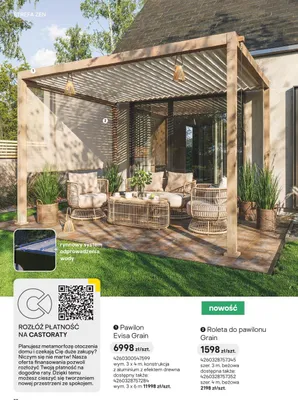 Roleta do pawilonu Grain promocja w Castorama