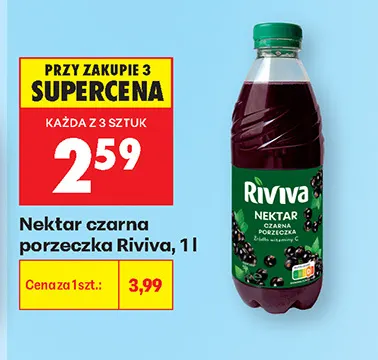 Nektar czarna porzeczka Riviva promocja w Biedronka