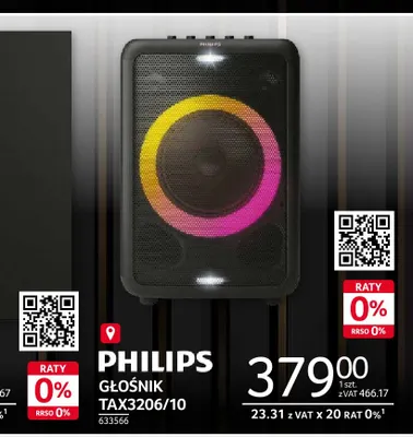 Głośnik TAX3206/10 Philips promocja w Selgros