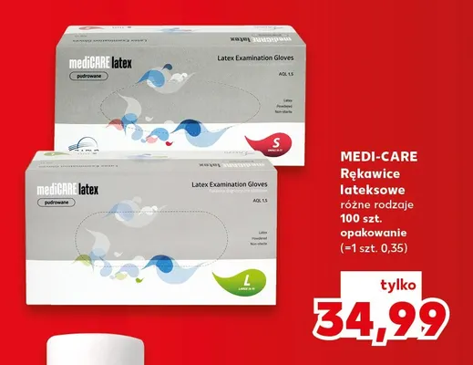 Rękawice lateksowe Medi-Care promocja w Kaufland