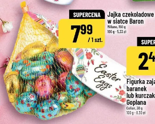 Figurka zając, baranek lub kurczak Goplana promocja w POLOmarket