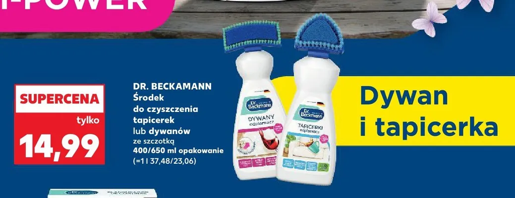 Środek do czyszczenia tapicerek ze szczotką Dr. Beckmann promocja w Kaufland