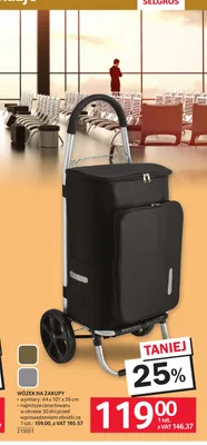 Wózek na zakupy promocja w Selgros