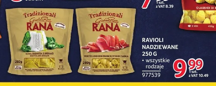 Tortellini nadziewane z szynką parmeńską Giovanni Rana promocja w Selgros