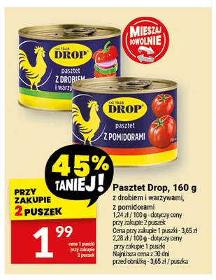 Pasztet z pomidorami Drop promocja w Twój Market