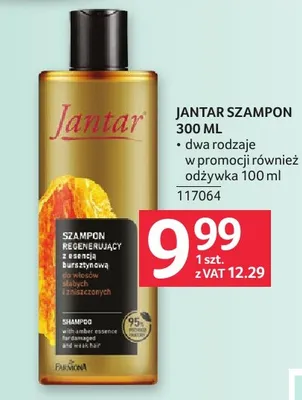 Szampon regenerujący Jantar promocja w Selgros
