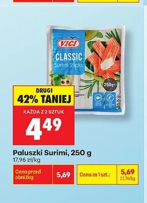 Paluszki Surimi Vici Classic promocja w Biedronka