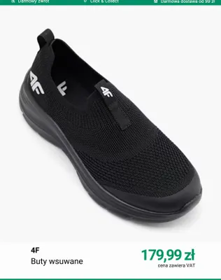 Buty wsuwane 4F promocja w Deichmann
