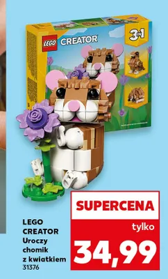 Klocki LEGO Creator Uroczy chomik z kwiatkiem 31376 promocja w Kaufland