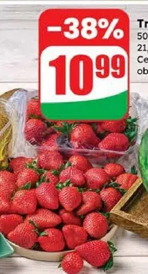 Truskawka 500 g promocja w Dino