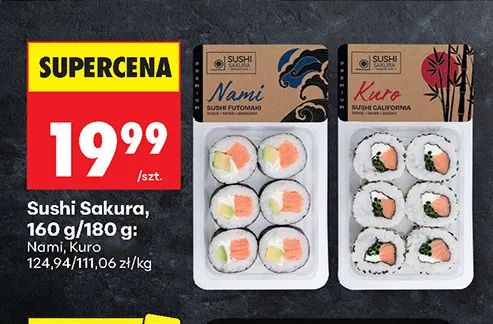 Sushi Sakura Kuro promocja w Biedronka