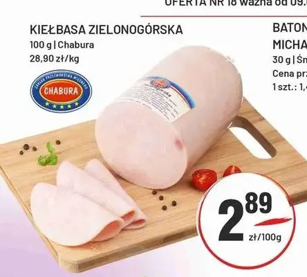 Kiełbasa zielonogórska Chabura promocja w Sedal