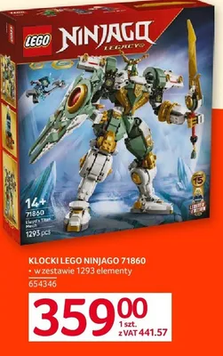 Klocki LEGO Ninjago 71860 promocja w Selgros