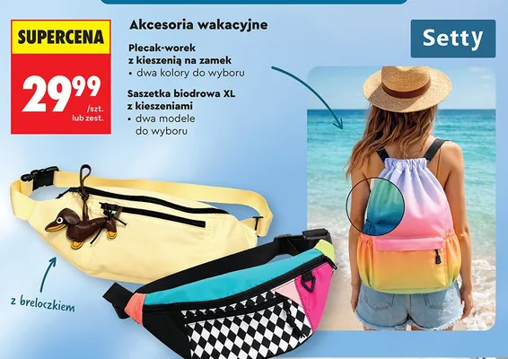 Saszetka biodrowa XL Setty promocja w Biedronka