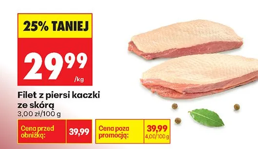 Filet z piersi kaczki ze skórą promocja w Biedronka