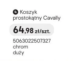 Koszyk prostokątny GoodHome Cavally chrom promocja w Castorama