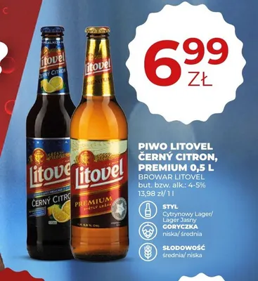 Piwo Litovel Premium promocja w Duży Ben