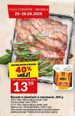 Boczek w plastrach w marynacie Białecki Wędzarnia promocja w Twój Market