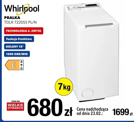 Pralka TDLR 7220SS PL/N promocja w RTV EURO AGD