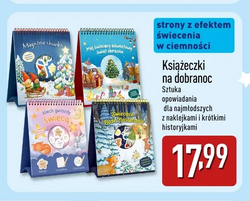 Książeczki na dobranoc promocja w Aldi