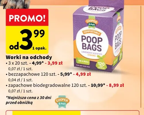 Worki na odchody 3-pak Cooper & Pals promocja w Intermarche