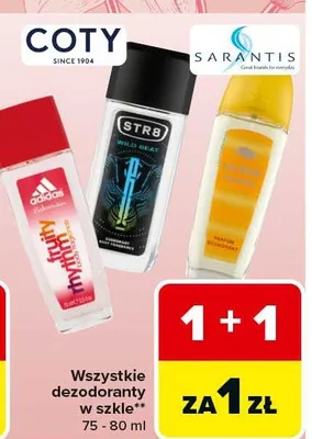 Dezodorant w szkle promocja w Carrefour Market