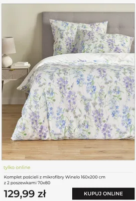 Komplet pościeli z mikrofibry Winelo home&you 160x200 cm z 2 poszewkami 70x80 promocja w home&you