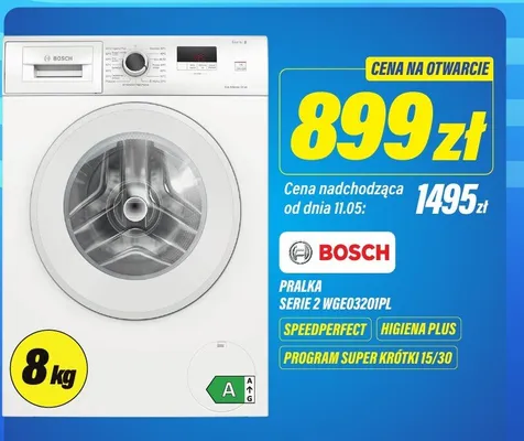 Pralka Bosch Serie 2 WGE0320IPL promocja w RTV EURO AGD
