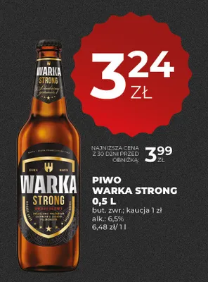 Piwo Warka Strong promocja w Duży Ben
