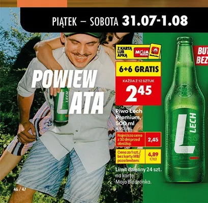 Piwo Lech Premium promocja w Biedronka
