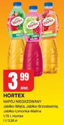 Napój niegazowany jabłko-mięta, jabłko-brzoskwinia, jabłko-limonka-malina promocja w Chorten