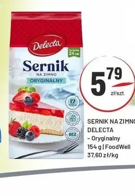 Sernik na zimno oryginalny Delecta promocja w Sedal