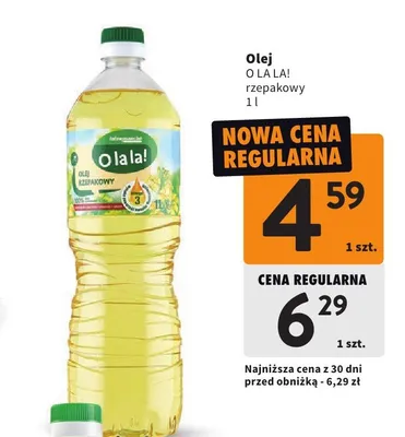 Olej rzepakowy promocja w Intermarche