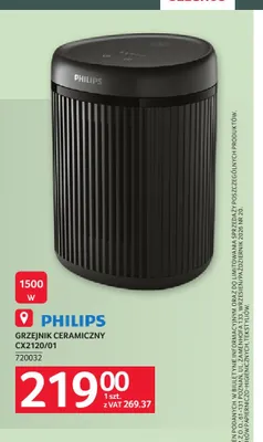 Grzejnik ceramiczny CX2120/01 Philips promocja w Selgros