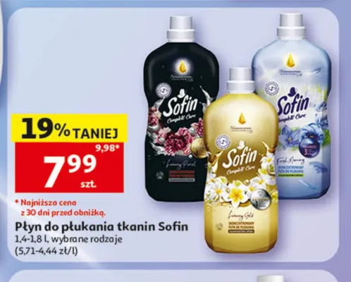 Płyn do płukania tkanin Sofin promocja w Auchan