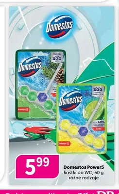 Kostka do WC Domestos Power5 promocja w Drogerie Polskie