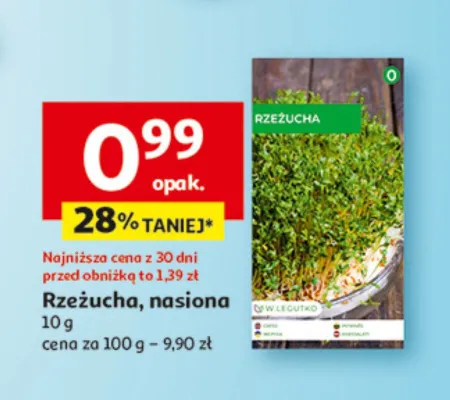 Rzeżucha, nasiona promocja w Auchan