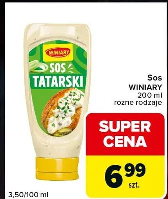 Sos tatarski Winiary promocja w Carrefour Express