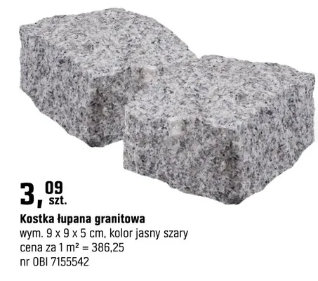 Kostka łupana granitowa promocja w OBI
