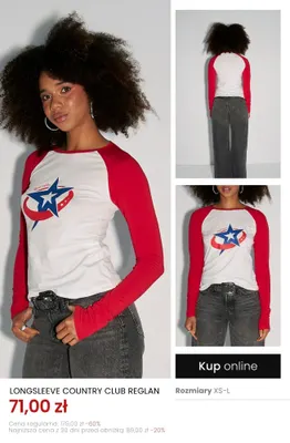 Longsleeve Country Club Reglan promocja w Top Secret
